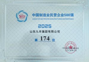 2025年制造業(yè)民營(yíng)企業(yè)500強(qiáng)174位
